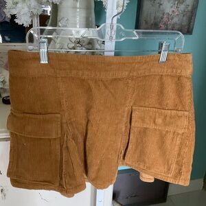 Women's Tan Corduroy Skirt Size M